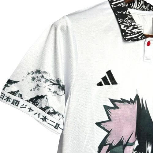 Camisa Japão Anine Naruto Sasuke – 24/25 - Torcedor Masculino - Branco com detalhes em Preto