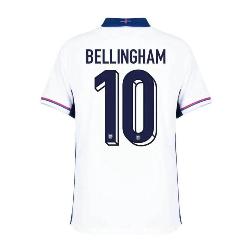 Camisa Seleção Inglaterra Home 24/25 - Bellingham 10 Torcedor Masculina - Branco