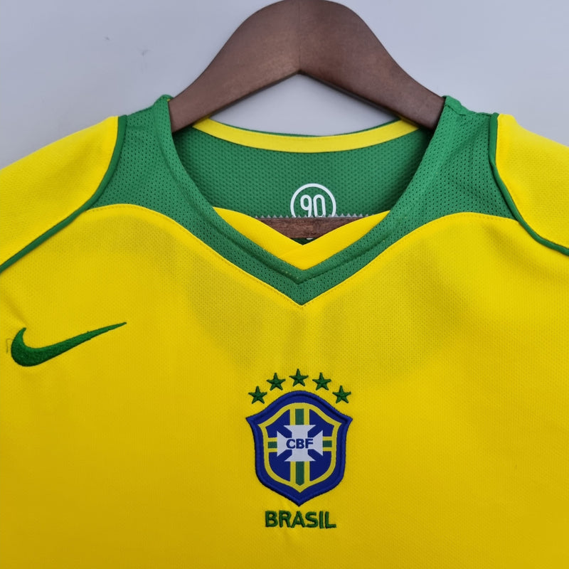 Camisa Brasil Home (1) 2004/06 Nike Retrô Masculina