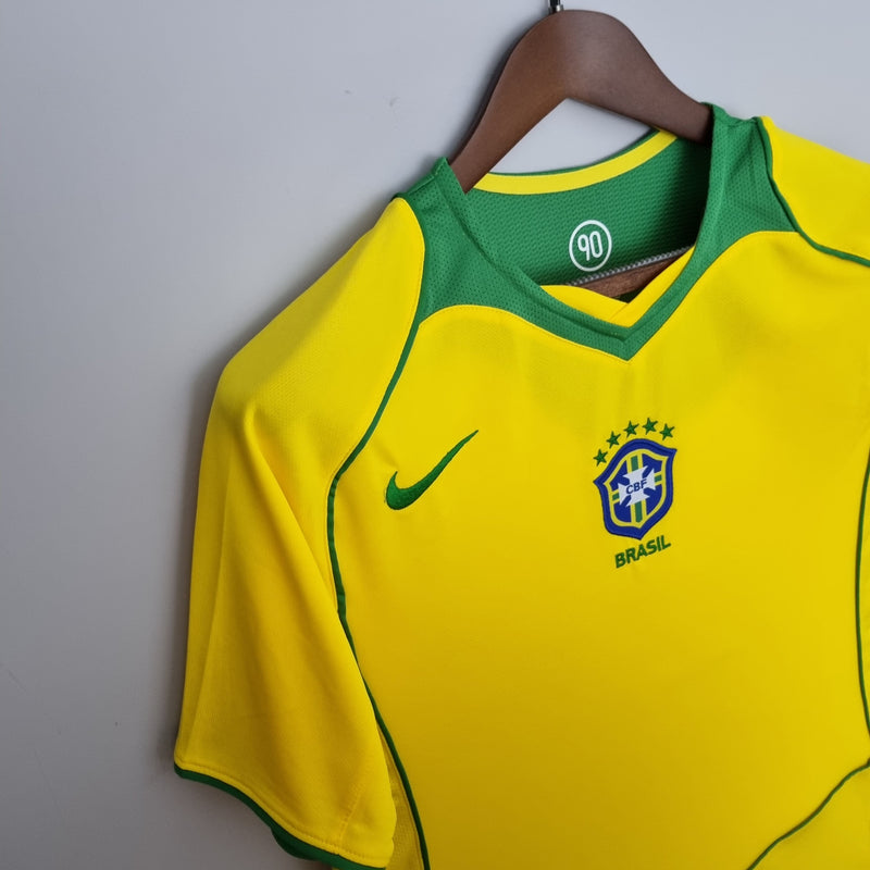 Camisa Brasil Home (1) 2004/06 Nike Retrô Masculina